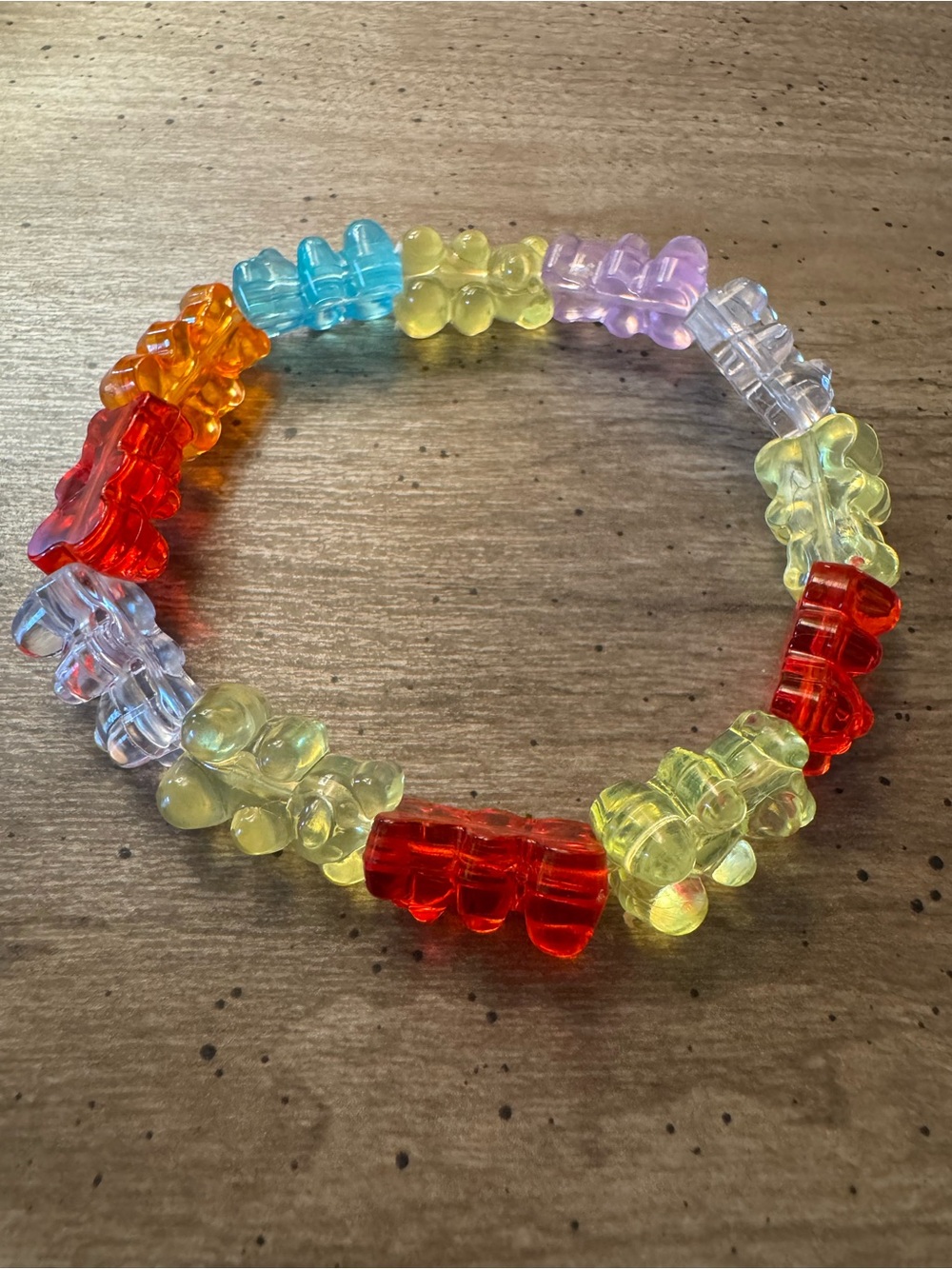 Colorful Gummy Bear Stretch Bracelet
